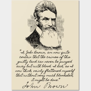 John Brown's Last Words - Abolitionist, Harpers Ferry, Historical Posters and Art